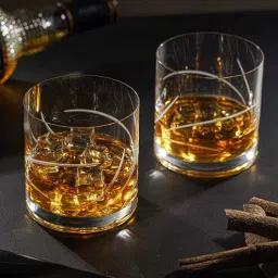 trovea's Abstract Gleam Whiskey Glass 285 Ml (Set Of 6)-picture-14