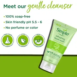 simple Refreshing Facial Wash for smooth & fresh skin Face Wash image 4