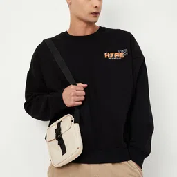 max Men Full Sleeve Solid Sweatshirt image 2