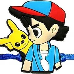 Kids Pikachu Pokemon Rakhi for Kids Assorted Rakhi Set-image-4