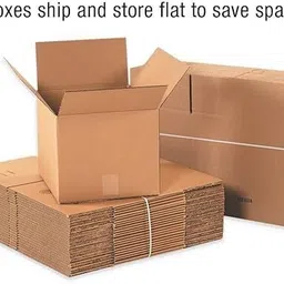 secureship Corrugated Cardboard Box For Packing, Shifting and other Purpose, 18 cm x 8 cm x 8 cm Packaging Box image 4