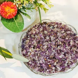 9dzine Amethyst Chips Stone for Vastu,Purple Tumbled Gemstones Reiki Healing Crystal Polished Asymmetrical Crystal Stone image 2