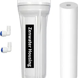aurawater Housing Kit & Elbow with 10inch Spun Filter For RO Water Purifier_16 Solid Filter Cartridge-picture-18