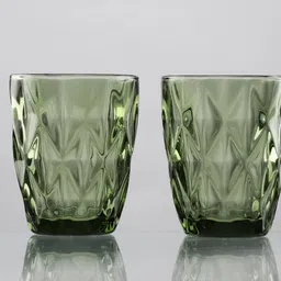 the decor mart Sage Tinted Glass 270ml (Set of 2) Everyday Glasses image 2