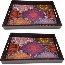 angira handicarft WOODEN digital print tray for Kitchen serve ware Coffee Tray AHS-T246_1310 Tray-picture-27