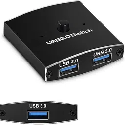 RuhZa USB Switch,KVM Switch, Bi-Directional USB Switcher, 2 Port USB Sharing Switch for 2 Computers Share Keyboard Mouse Scanner Printer (2 in 1 Out / 1 in 2 Out) USB Hub-picture-21