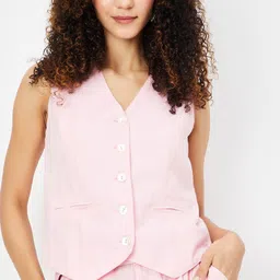 max Solid Women Waistcoat-picture-10