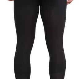 invincible Solid Men Black Tights image 2