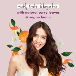 love beauty and planet Curry Leaves, Biotin & Mandarin Paraben Free conditioner for long & strong hair image 5