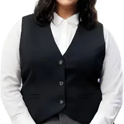 cadmon Solid Women Waistcoat-picture-34