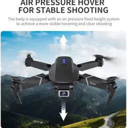 vk mart Flip E88 Aerial Drone with Screen Remote Controller 4K 1080P HD Dual 360° flips Drone image 2