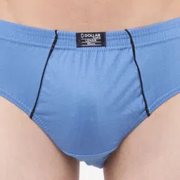 Pack of 3 Dollar Lehar Super Combed Cotton Mens Brief -Pack of 3- Actual Colour May Vary Solid Men Brief image 4