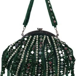 swisni Women Green Potli image 5