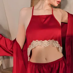 rana Pack of 3 Women Robe and Lingerie Set image 3