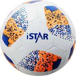 vicky iStar Football, Size-5, Yellow-Blue-Orange Football - Size: 5-picture-20