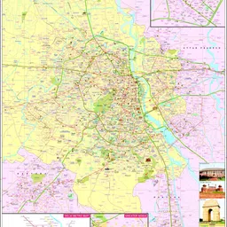 vcp Delhi Map Paper Print-picture-18