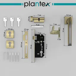 plantex Zinc Alloy Matte Handlesets image 5