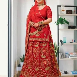 bhawani collection Embroidered Semi Stitched Rajasthani Poshak-picture-10
