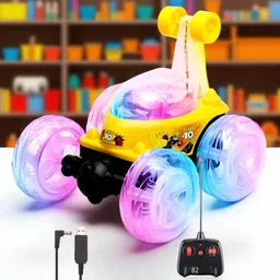 just97 Rechargeable Remote Control 360 Degree Stunt Car Music & Lights for Kids_791-picture-11