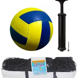 classic plain volleyball with net and air pump mr9 Volleyball - Size: 4-image-52