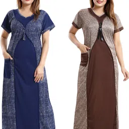khoobs Pack of 2 Women Nighty-picture-15