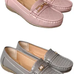 k-nine Trendy Ethnic Loafer Jutti for Women | Casual Wear-Black_Gray 906 Casuals For Women image 1