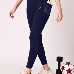 nexsus apparels Women Solid Dark Blue Track Pants-picture-26