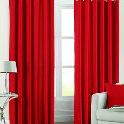 panipat textile hub 213.5 cm (7 ft) Door Polyester Curtain (Pack Of 2) image 1