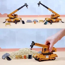 bbg Unbreakable Construction Truck Crane Excavator Bulldozer Toy For 2 Year Boy Girl image 5