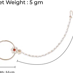 Shonas Style Beads Gold-plated Plated Alloy Nathiya image 4