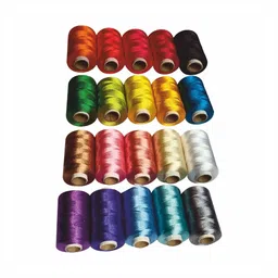 domick Poly Silk Embroidery Threads Assorted, 20 Pcs 20 Colors 900 Meter Thread-picture-32