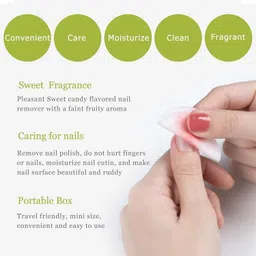 tanvi27 Nail Paint Remover Pads Wet Wipes image 2