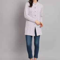 asdf Wool Blend Embellished Coat For Women image 5