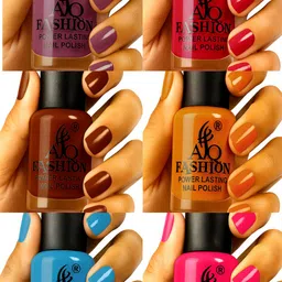 aq fashion Long Lasting quick dry Nail Polish New collection Set 1212 Multicolor-picture-28