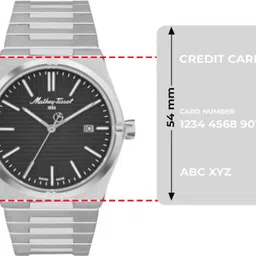 mathey-tissot Swiss Made Quartz Black Dial Analog Watch - For Men H117AN image 4