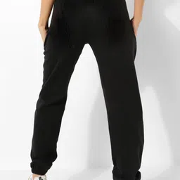 dockstreet Women Loose Fit Black Cotton Blend Trousers-picture-10