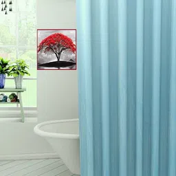 casa furnishing 213 cm (7 ft) PVC Semi Transparent Shower Curtain Single Curtain-picture-21