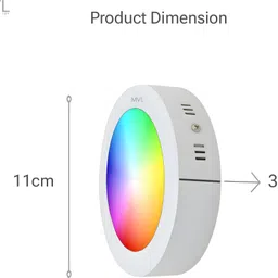 mvl 9W 7in1 Multicolour Surface Led (Red/Pink/Blue/Yellow/Violet/Green/White) Pack-9 Ceiling Light Ceiling Lamp image 2