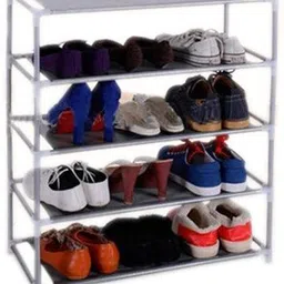 zenvexyo 4-Tier Adjustable Cloth Storage Organizer Heavy Duty Plastic Micro Fiber Collapsible Wardrobe image 4