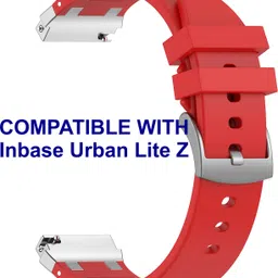 ACM WSM36X20RD2351 Watch Strap Metal Hook Silicone 20mm for Inbase Urban Lite Z Smartwatch Red Smart Watch Strap-image-26