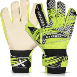 vector x Cyclone Goalkeeper Gloves with Fingers Latex Palm Football Goalkeeping Gloves-picture-46