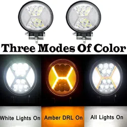 ccmm Dual-Color Lighting Mini X Mercury Light For Car Pack Of 2-33 Headlight Car LED for Chevrolet (12 V, 55 W) image 2