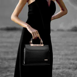 women marks Women Black Hand-held Bag image 3
