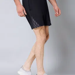 cantabil Solid Men Black Sports Shorts image 3