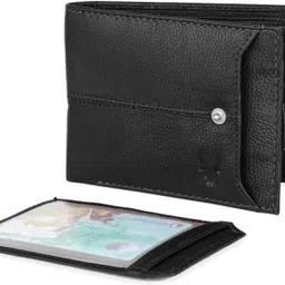 wildhorn Men Casual, Evening/Party, Formal, Travel Black Genuine Leather RFID Wallet image 2