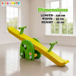 kidsmate Seesaw for Kids, Indoor & Outdoor Teeter Totter, Wide‑Base See Saw/baby Rocker image 4