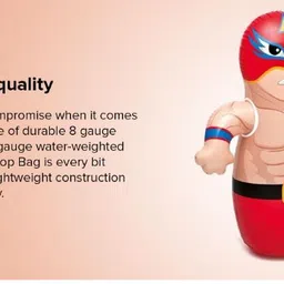 intelligent PVC Punching Bag for Children Bob Bag Toy for Toddlers With Free Air Pump Inflatable HitMe Toys image 5