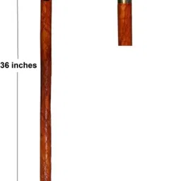 sanvi creation mart Handmade Wooden Walking Stick Traditional Design For Old people 36 Inches Walking Stick image 2