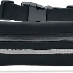 KRAPTICK Running Waist Belt with 3 Pockets | Adjustable, Waterproof & Sweatproof Jogging Belt | Sports Waist Pouch for Phone, Keys & Money image 1