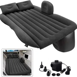 techtest SP Black Inflatable Travel Car Bed Air Sofa with Two Inflatable Pillow Inflatable Sofa/ Chair-picture-12